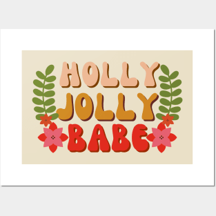 Holly Jolly Babe Posters and Art